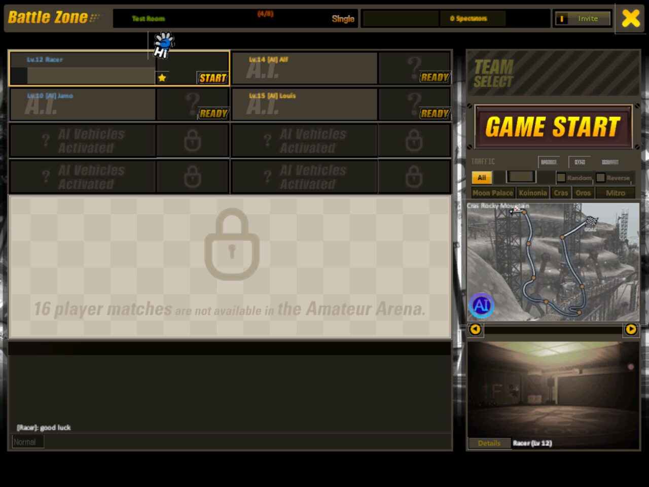 The Battle Zone wait room