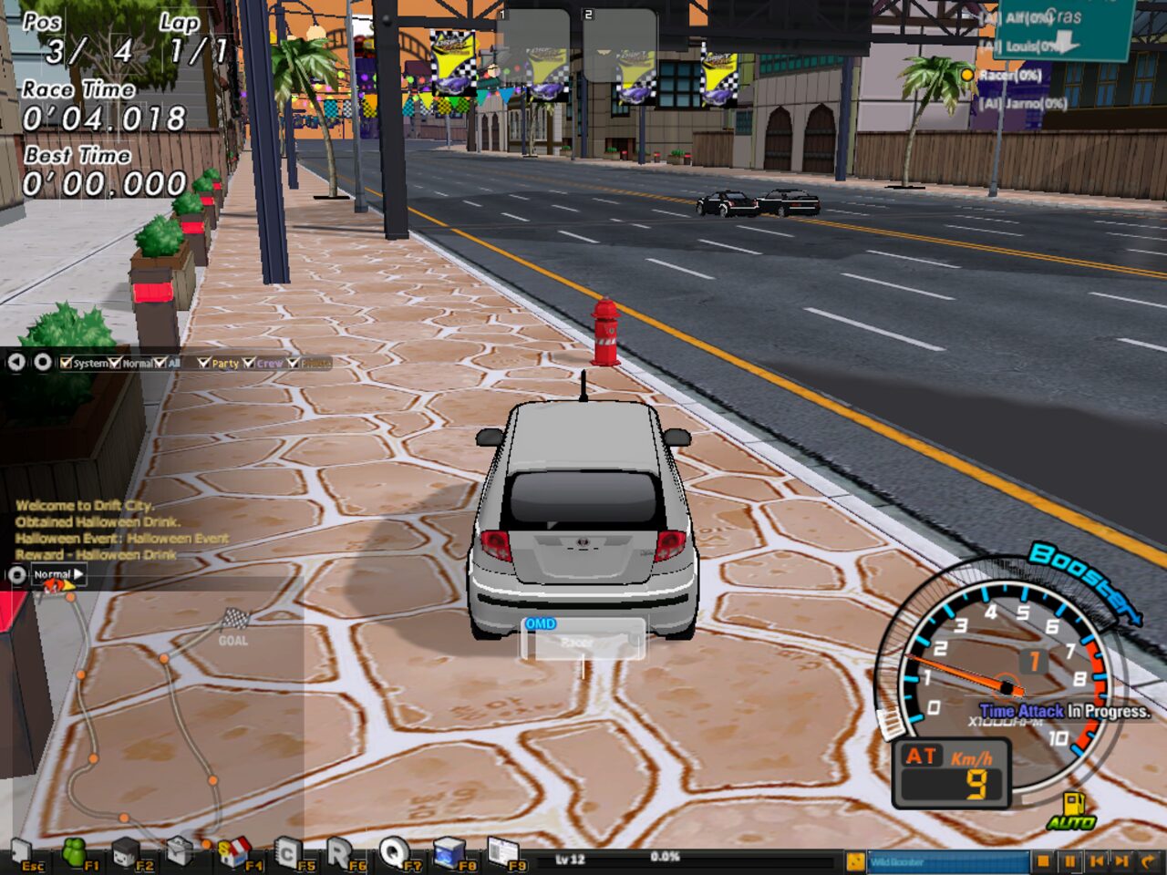 A Battle Zone race with the original race HUD
